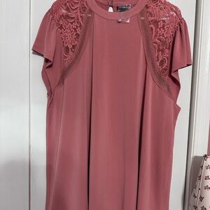 Torrid NWT Lace Accent Blouse